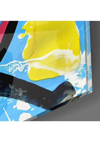 Soyut Çizgiler Cam Tablo || Tasarımcı Koleksiyonu modelleri