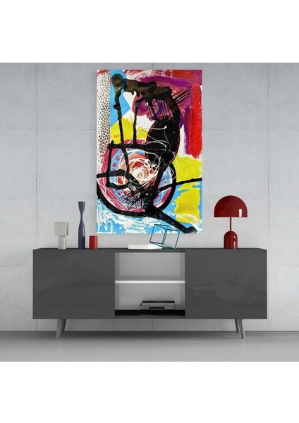 Soyut Çizgiler Cam Tablo || Tasarımcı Koleksiyonu fırsatları