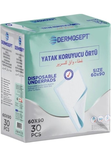 Yatak Koruyucu Örtü - Alt Açma Bezi 60X90 cm 30 Adet