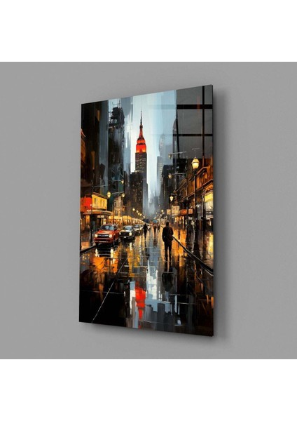 Şehir Gecesi Cam Tablo fiyatları