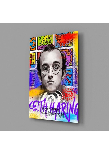 Keith Haring Cam Tablo || Tasarımcı Koleksiyonu modelleri