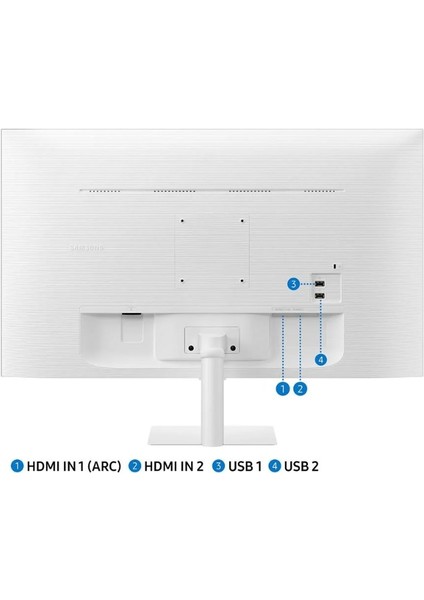 Izle, Oyna, Çalış -Wi-Fi Bağlantı Apple-Android Kablosuz Görüntü Aktarım 32''inç 80 Ekran Akıllı Tv-Monitör M5 + Logitech Kablosuz Klavye