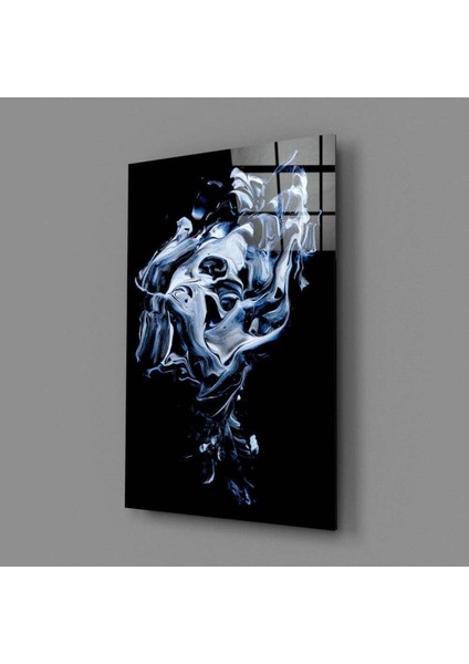 Soyut Gri Cam Tablo modelleri