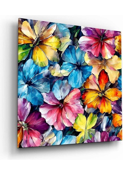 Çiçekler Cam Tablo