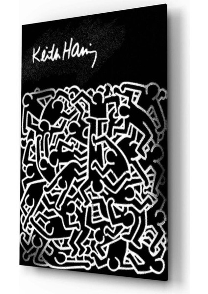 Keith Haring Cam Tablo || Tasarımcı Koleksiyonu