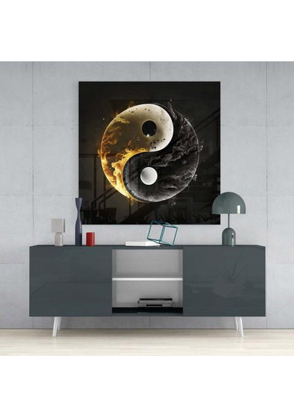 Ying&yang Cam Tablo || Tasarımcı Koleksiyonu