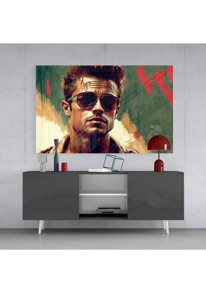 Fight Club - Tyler Durden Cam Tablo || Tasarımcı Koleksiyonu fırsatları