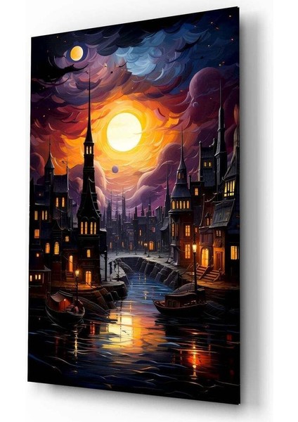 Ay Işığı Cam Tablo