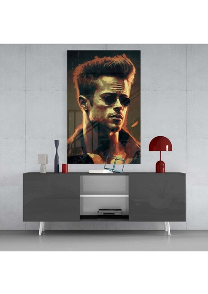Fight Club - Tyler Durden Cam Tablo || Tasarımcı Koleksiyonu fırsatları