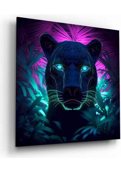Neon Panter Cam Tablo || Tasarımcı Koleksiyonu