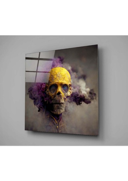 Dumanlı Kafatası Cam Tablo || Tasarımcı Koleksiyonu fiyatları
