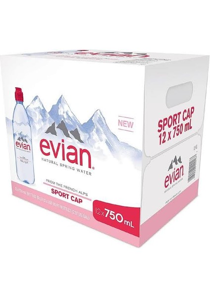Natural Mineral Water 750ml Sports Cap (Pack of 12 x 75cl) fiyatları