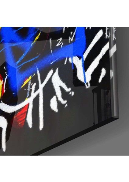 Jean-Michel Basquiat Cam Tablo || Tasarımcı Koleksiyonu fiyatları