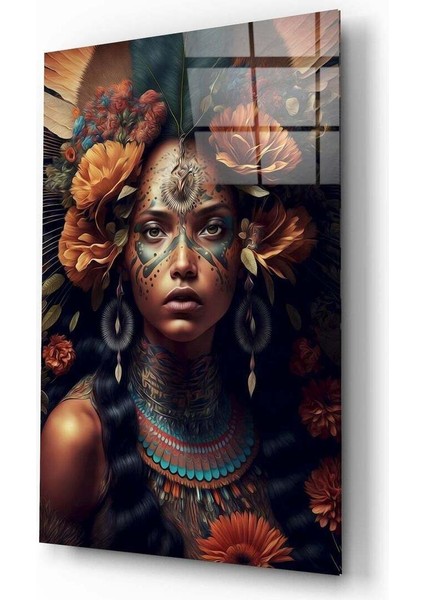 Klanın Güzeli Cam Tablo