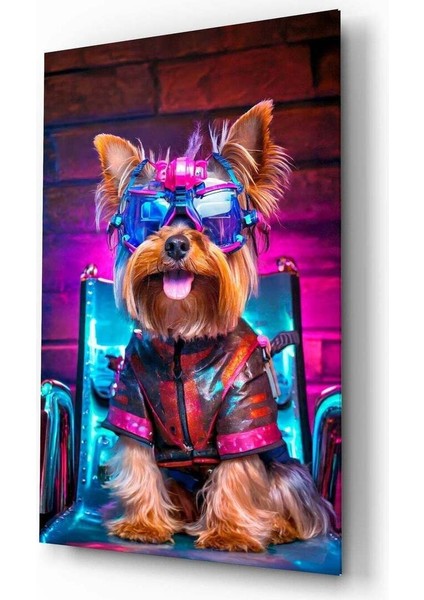 Kalça Köpeği Cam Tablo