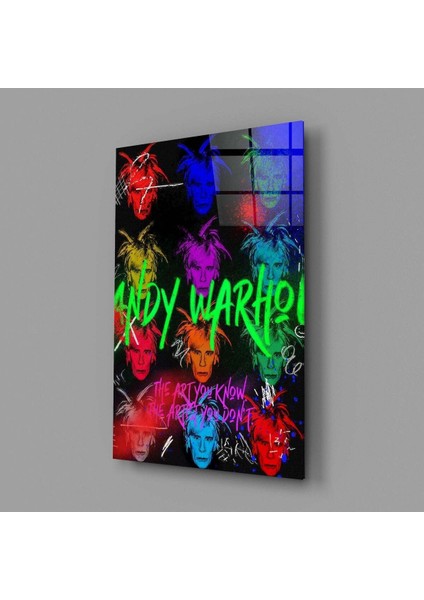 Andy Warhol Pop Art Cam Tablo || Tasarımcı Koleksiyonu modelleri