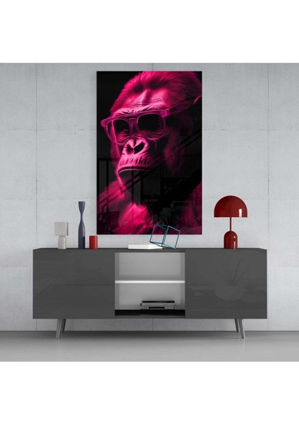 Düşünen Maymun Cam Tablo || Tasarımcı Koleksiyonu fırsatları