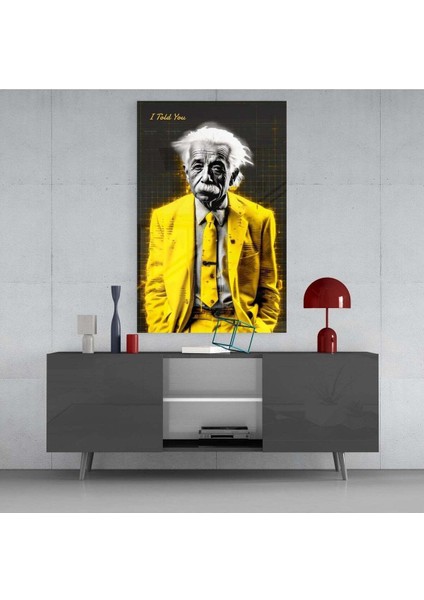 Sana Söyledim - Einstein Cam Tablo || Tasarımcı Koleksiyonu fırsatları