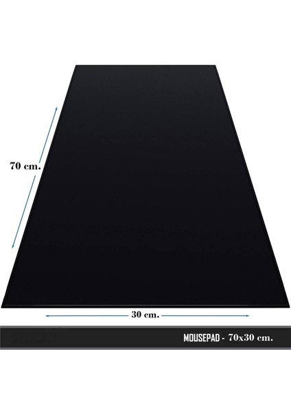 Mousepad Dikişli - Gaming Pad - Kaymaz Mousepad - Kaymaz Mouse Ped - Fare Pedi - Dikişli Mousepad 70x30 cm.