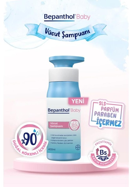 Bepanthol Baby Vücut Şampuanı 400ML fiyatları