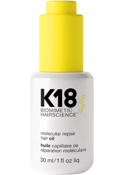 K18 Molecular Repair Hair Oil - Onarıcı Saç Bakım Yağı 30 ml