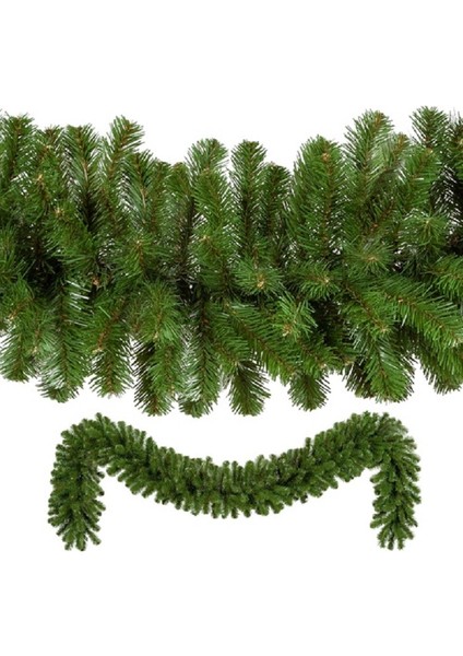 Vıp 2.50 Metre 32 cm Çap Yeşil Garland Yeşil Çam Dalı Yılbaşı Süsleri Green Garland Decor Christmas