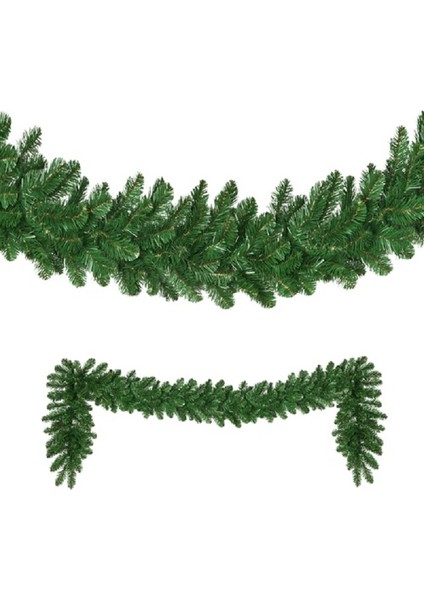 Vıp 2.50 Metre 32 cm Çap Yeşil Garland Yeşil Çam Dalı Yılbaşı Süsleri Green Garland Decor Christmas