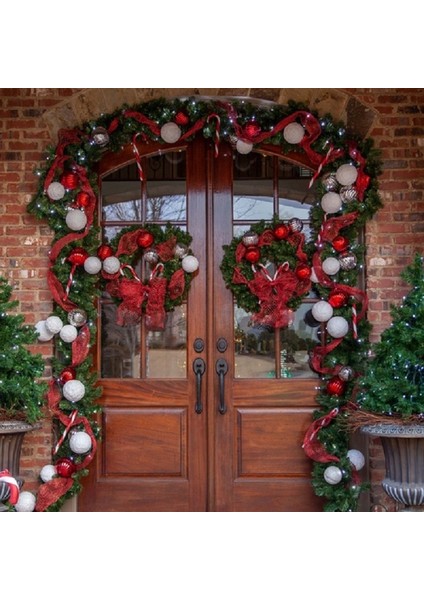 Yeşil Garland Yeşil Çam Dalı Yılbaşı Süsleri Vıp 2.50 Metre 22 cm Çap Green Garland Decor Christmas