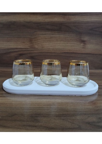 Beton Oval Sunumluk, Dekoratif Oval Tepsi, Saksı Altlığı fırsatları