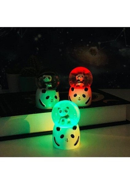 Panda Mini Işıklı Kar Küresi
