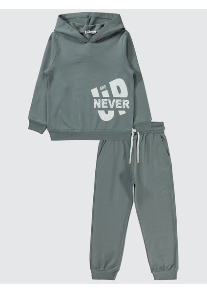 Erkek Çocuk Eşofman Takımı 10-13 Yaş Füme