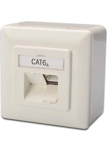 Sıva Üstü Ikili Rj-45 Priz, Cat. 6A Class Ea, Shielded (Zırhlı), 2 x RJ45