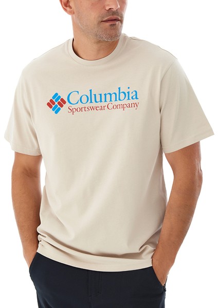 Bej Csc Retro Logo Erkek Kısa Kollu T-Shirt 9120531278_CS0311 fiyatları