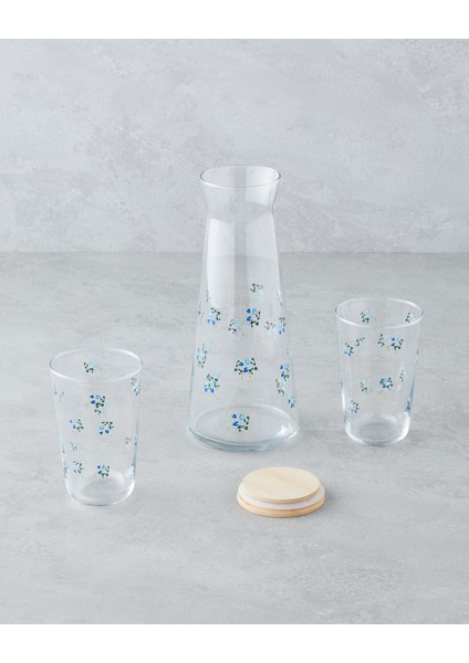 Bloom Cam 3 Parça Su Takımı 1150 ml + 400 ml Mavi