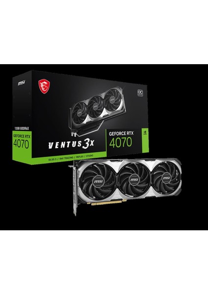 Geforce Rtx 4070 Ventus 3x E 12G Oc 12GB GDDR6X HDMI Dp 192BİT