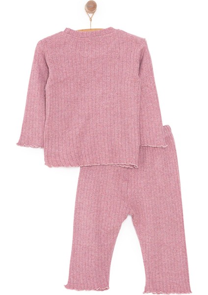 Kaşkorse Uzun Kol Pijama Takımı Kız Bebek