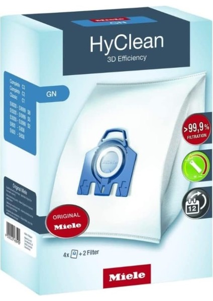 Hyclean Gn 3D Verimlilik Toz Torbası Için Klasik, Komple, S2000, S5000, ve S8000 Serisi 8.5 x 16.5 x 23.5 cm Beyaz 9917730