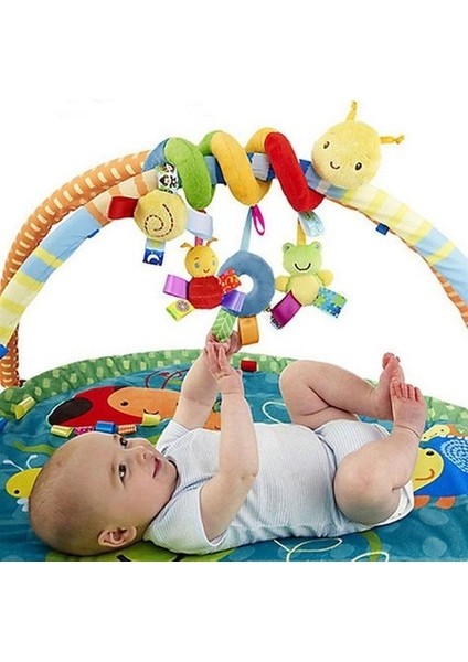 Bebek Oyuncak Yenidoğan Müzik Yatağı Asılı Kolye Yumuşak Kumaş Peluş Çocuk Bebek Beşik Karyolası Pram Asılı Çıngıraklar Spiral Arabası ve Araba Koltuğu Oyuncak Zil Zil ile (Yurt Dışından)