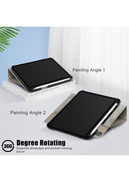 iPad 2024 Mini 6 Için Renkli Deri Tablet Kılıfı (Yurt Dışından)