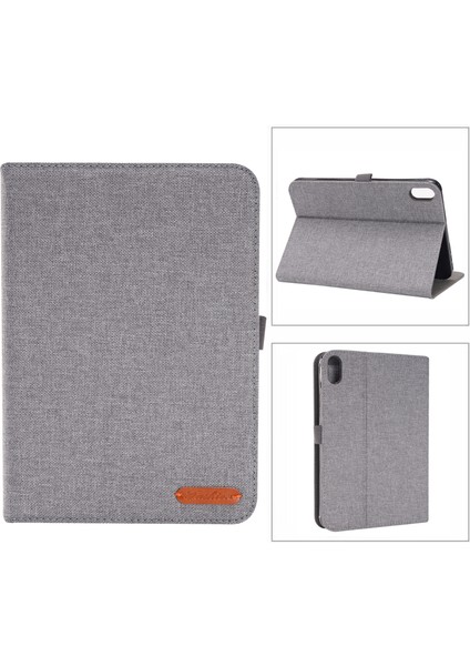 iPad Mini 6 Mini 2024 Için Kumaş Teature Deri Tablet Kılıfı (Yurt Dışından)