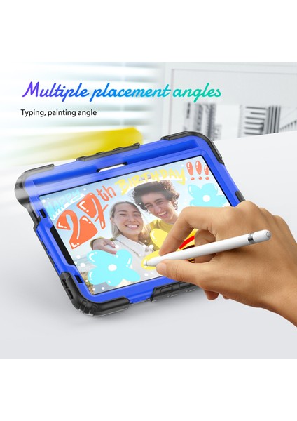 iPad 2024 Mini 6 Için Silikon + Pc Tablet Kılıfı (Yurt Dışından)