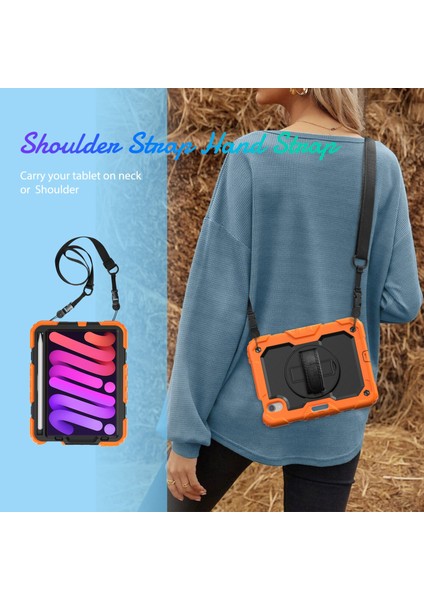 iPad 2024 Mini 6 Için Silikon + Pc Tablet Kılıfı (Yurt Dışından) modelleri