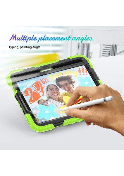 iPad 2024 Mini 6 Için Silikon + Pc Tablet Kılıfı (Yurt Dışından)