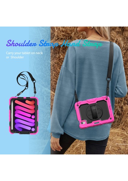 iPad 2024 Mini 6 Için Silikon + Pc Tablet Kılıfı (Yurt Dışından) modelleri