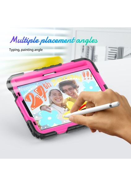 iPad 2024 Mini 6 Için Silikon + Pc Tablet Kılıfı (Yurt Dışından)