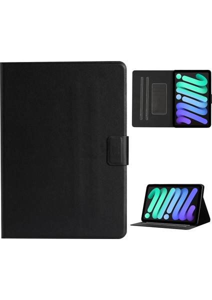 iPad Mini 6 Için Saf Renkli Deri Tablet Kılıfı (Yurt Dışından)