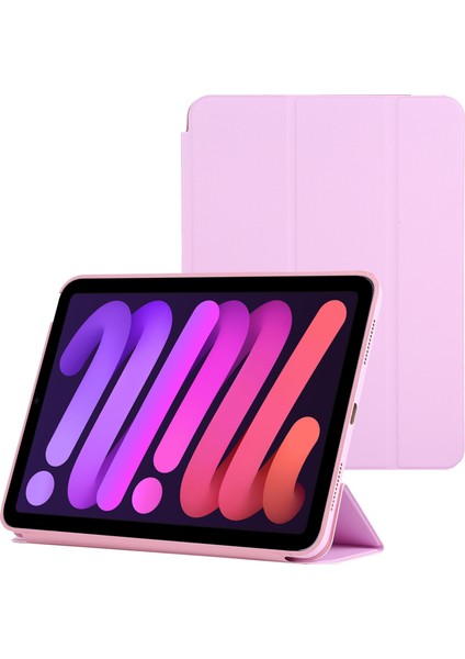 iPad Mini 6 Için 3'lü Akıllı Deri Tablet Kılıfı (Yurt Dışından)