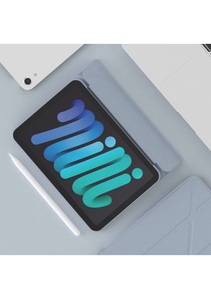 iPad 2024 Mini 6 Için Tpu Deformasyon Deri Tablet Kılıfı (Yurt Dışından)