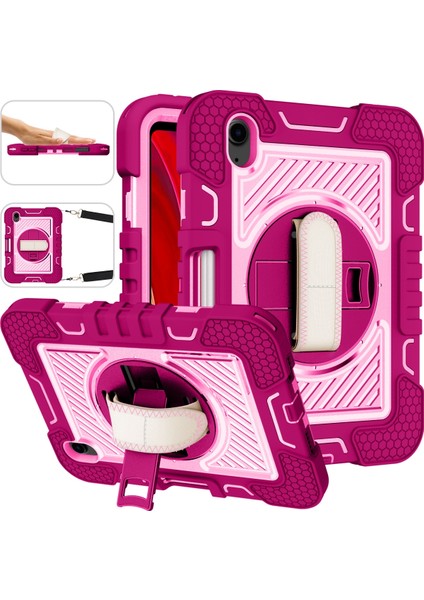 iPad 2024 Mini 6 Için Silikon + Tutuculu Pc Tablet Kılıfı (Yurt Dışından) fiyatları