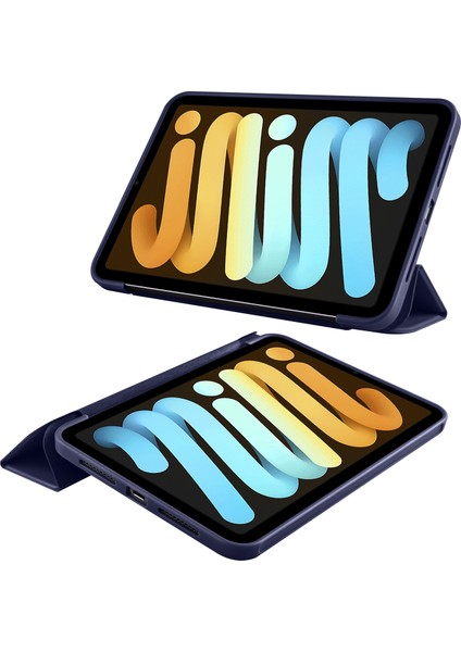 iPad Mini 6 Mini 2024 Için Tpu Darbeye Dayanıklı + Pu Deri Tablet Kılıfı (Yurt Dışından) modelleri